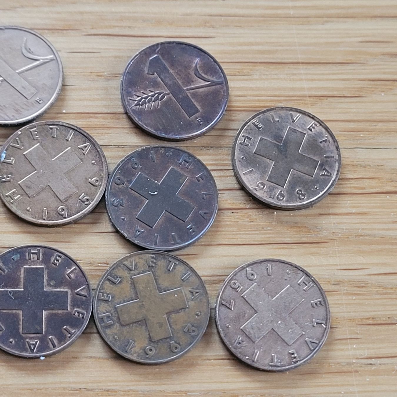 Alle Münzen: Lot De Pièces 1 Centime CH – Gebraucht aus Biel/Bienne von Destockweb 2