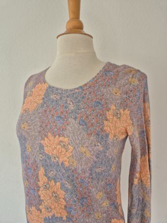 TESINI 34 XS PULLI PULLOVER PASTELL ZART FLORAL TOP zu HOSE