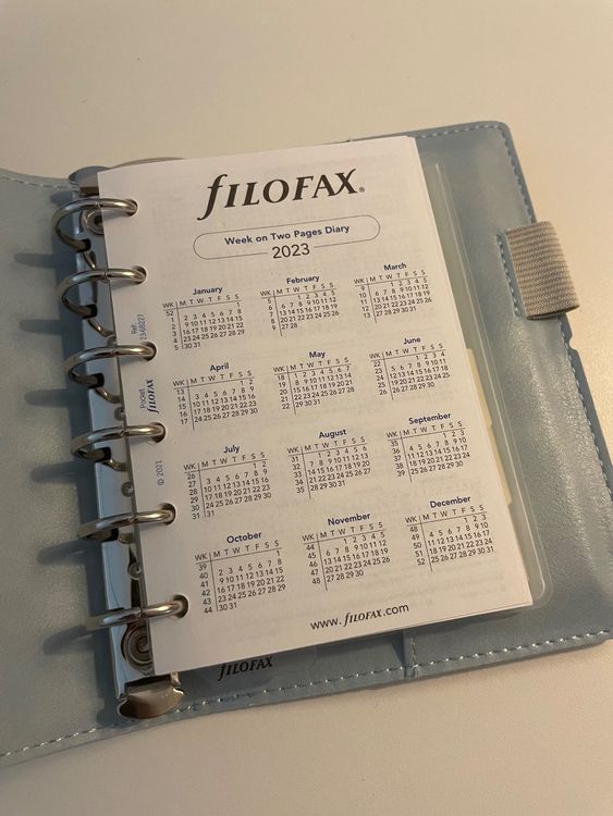 Filofax agenda pocket Organizer 2023 NEU Domino Soft