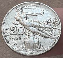ITALIEN 20 CENTESIMI 1921