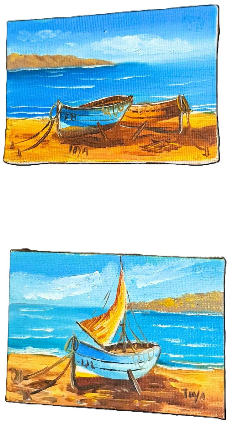 Dipinti: Bilder-Gemälde Kunst Strandbild von Toya – Usato da Schlieren venduto da Rcaliforni