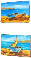 Bilder-Gemälde Kunst Strandbild von Toya