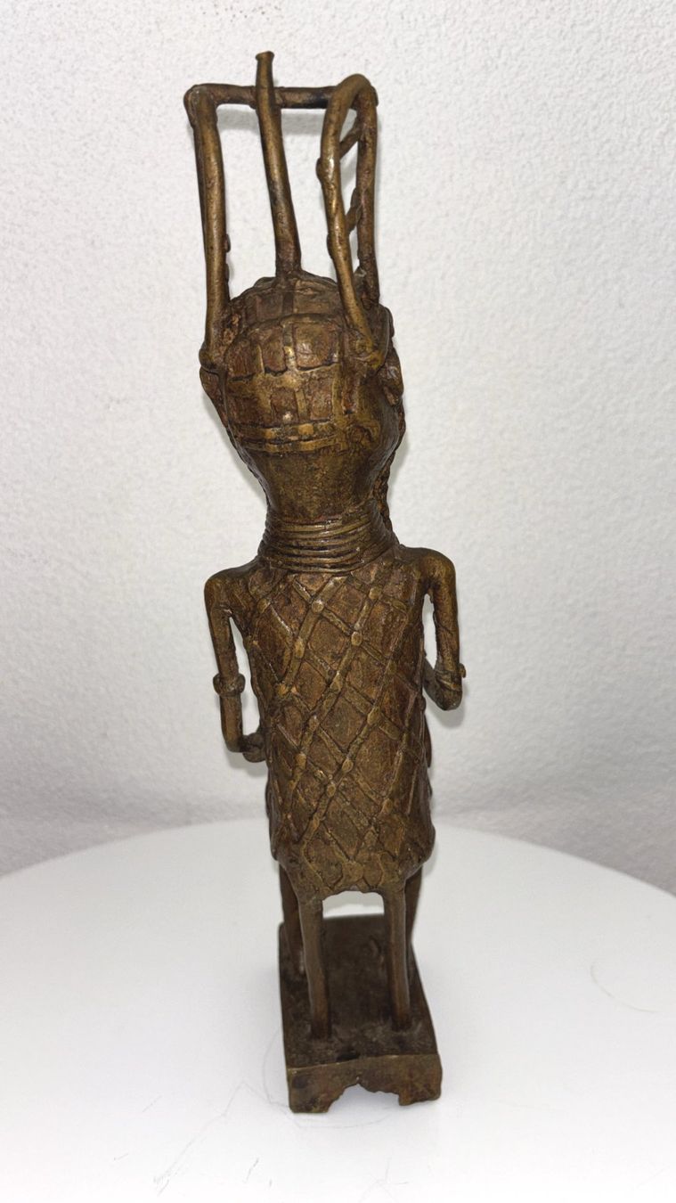 Statuette: Afrikanische Bronzefigur | Handarbeit | H 35 cm – Usato da Sommeri venduto da Plutus09 3