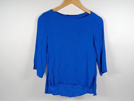 ZARA WOMAN Haut longues manches bleu - Taille S