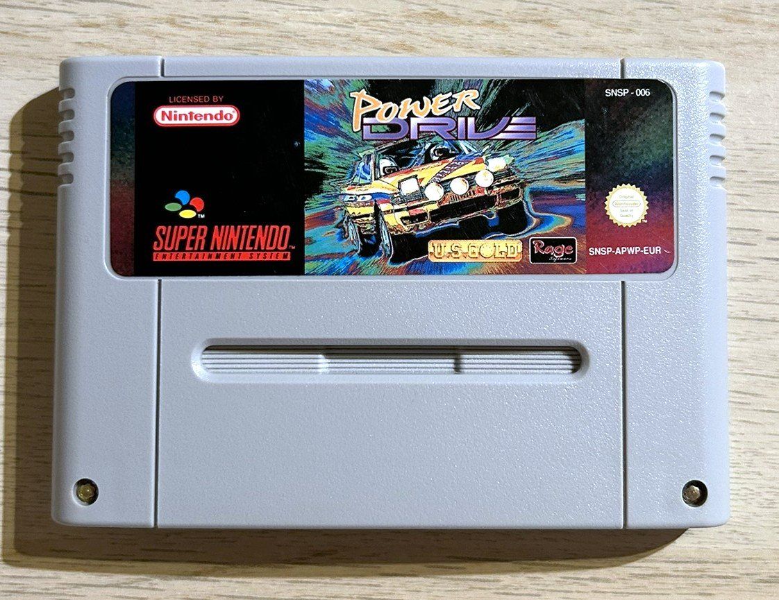 Nintendo Giochi: Power Drive Super Nintendo SNES – Usato da St. Gallen venduto da Alpine.Arcade