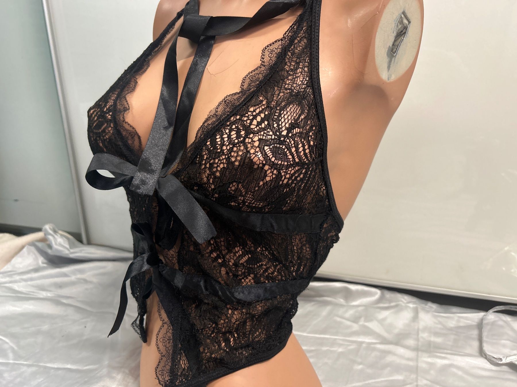 Altra biancheria intima: Dessous Schwarz Spitze Erotic Top 1 Size Neu – Nuovo e nell'imballaggio originale da Regensdorf venduto da Spyke55 3