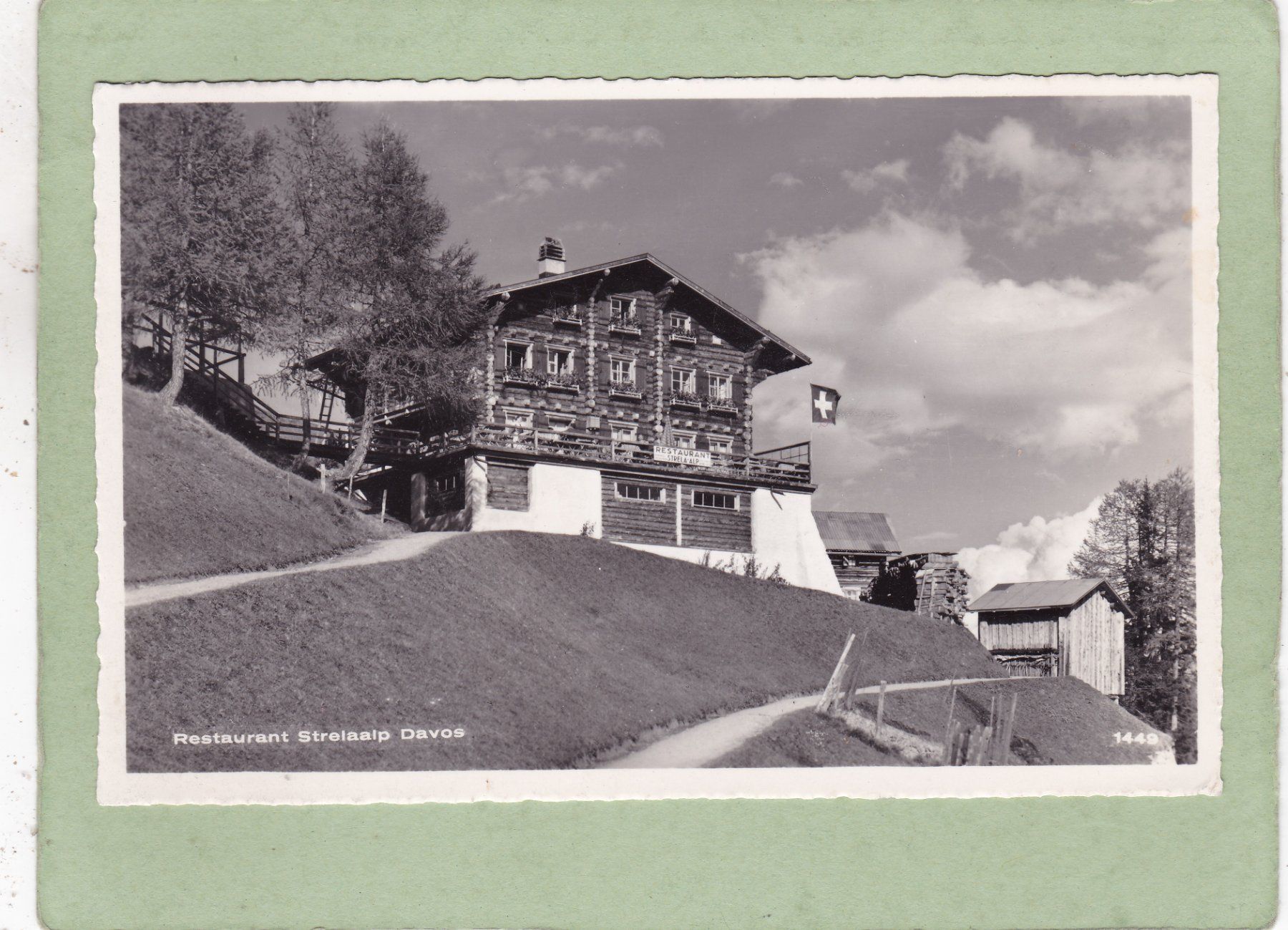 Cartoline postali: Restaurant Strelaalp Davos 1950 – Usato da Herisau venduto da Lisegrat2008