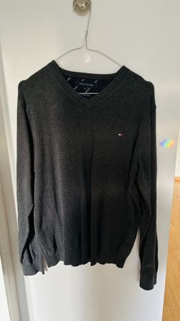 Tommy Hilfiger Herren Pullover, Grau, Grösse M, Top!