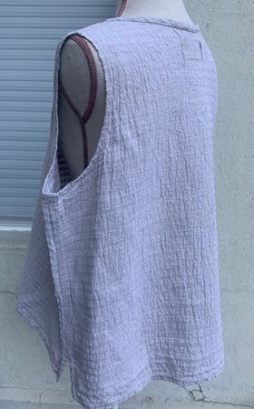 Super débardeur vintage FLAX by JEANNE ENGELHART 100%lin t.L