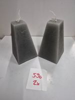 590 Posten Raureif Pyramiden-Kerze/n 100x100x180 aus Liq