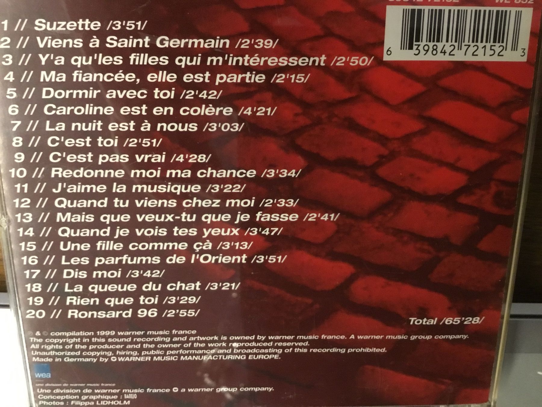 CD: Dany Brillant - Best of - CD -    , – Usato da Thierachern venduto da sweden08 1