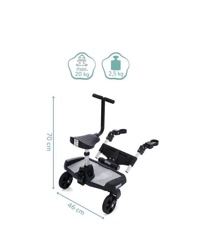 Accessori per carrozzine: Buggyboard Fillikid Trittbrett Kinderwagen – Usato da Luzern venduto da Sportstudentin 2