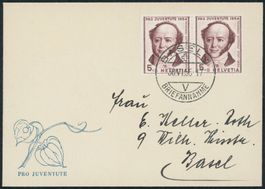 1954 - Pro Juventute • Briefli - Abart
