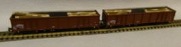 2 Stk Hochbordwagen Fleischmann mit Holzstämme