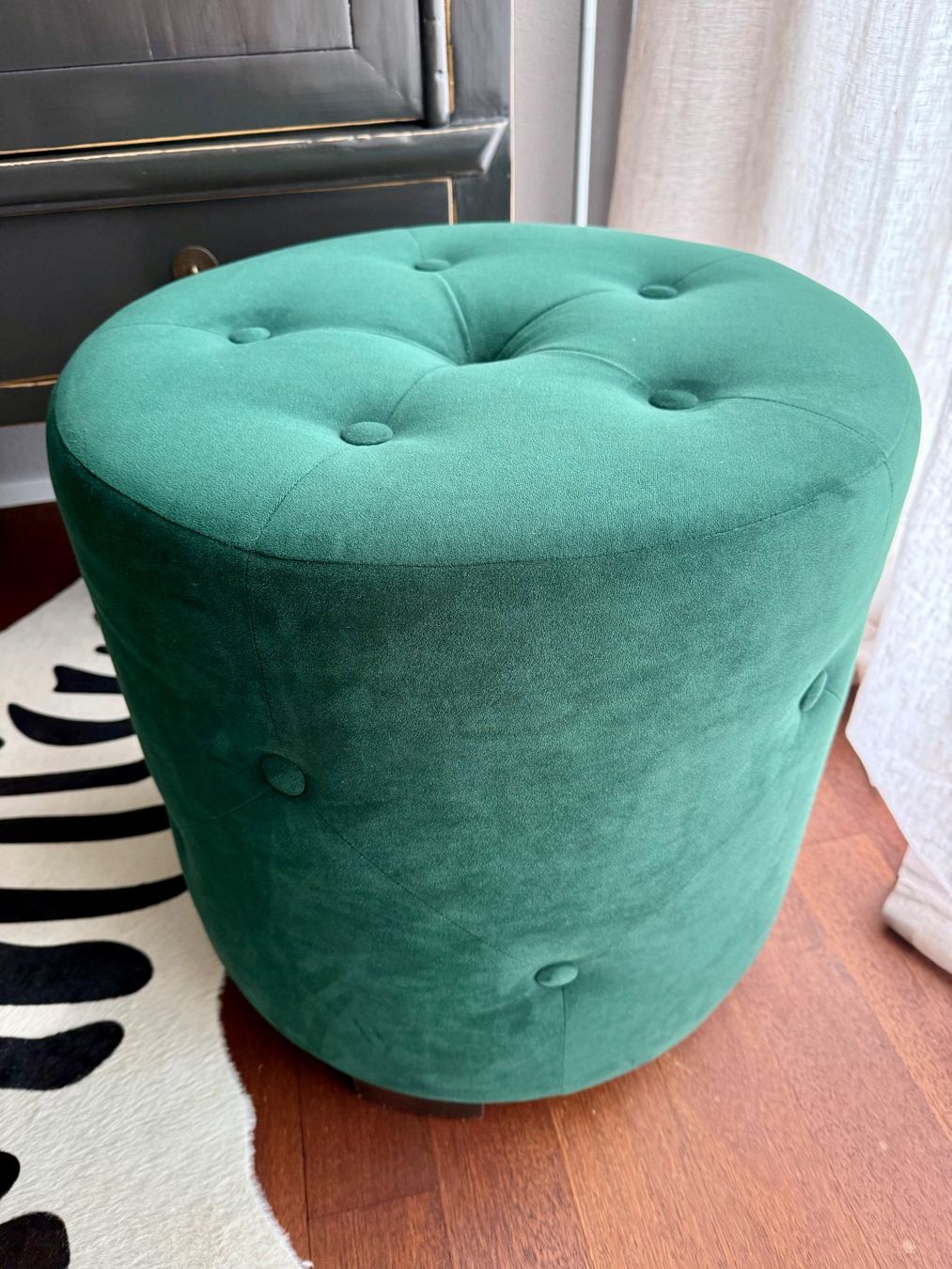 Sgabelli: Hocker / Pouf dunkelgrün – Usato da Rüschlikon venduto da Deuce02