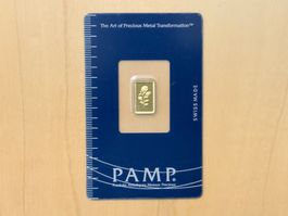 ⭐️ 1g "ROSE" PAMP Suisse, Goldbarren, 999.9 Feingold!