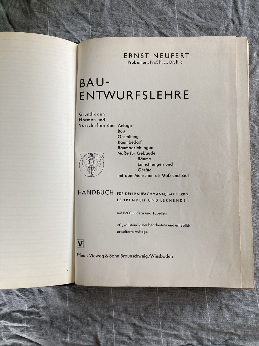 Libri: Neufert Bauentwurfslehre – Usato da Herisau venduto da Sifgana 1