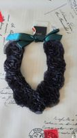 Statement-Schmuck - Tüll in Rosenoptik - Kragen-Kette