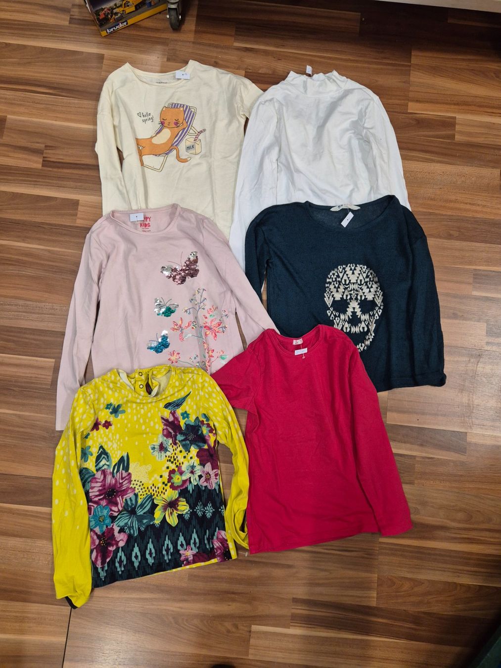 Maglioni & Felpe: Mädchen-Shirts, Langarm, Gr. 134/140 B4 – Usato da Schwarzenburg venduto da flamingo1970