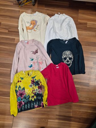 Mädchen-Shirts, Langarm, Gr. 134/140 B4