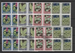 1993 4er-Block Serien postfrisch+Ersttag
