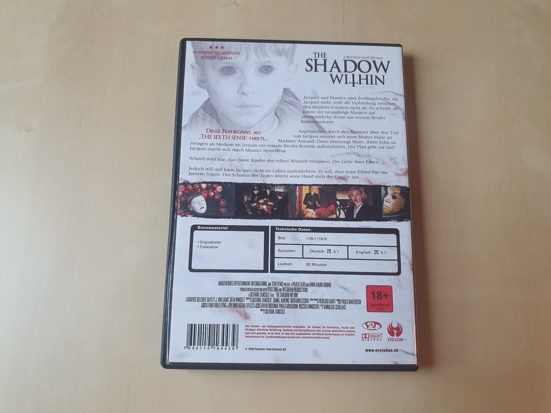 Tous les DVDs: The Shadow within – D'occasion à Stansstad par collectorsshop 1
