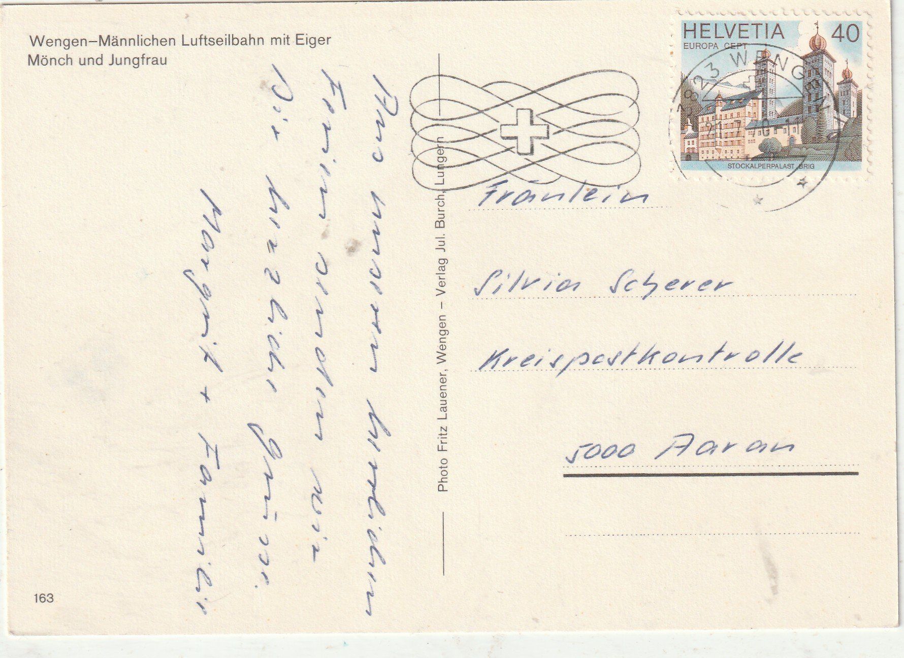 Cartoline postali: Wengen Luftseilbahn – Usato da Lumbrein venduto da made02 1