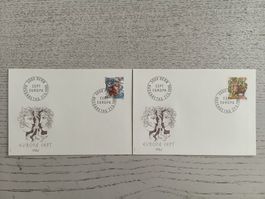 1986 FDC Europamarken Einzelwerte