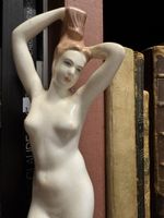 Vintage Budapest Ungarn Keramik Akt Weibliche Figur (H:26cm)