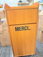 Poubelle snack en bois