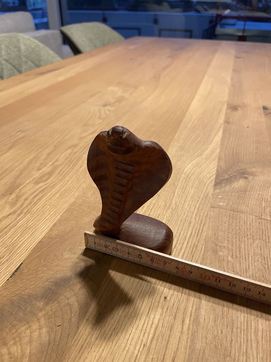 Figuren: Schlangen-Figur aus Holz, Deko-Objekt, Handarbeit  – Gebraucht aus Egnach von Schahan