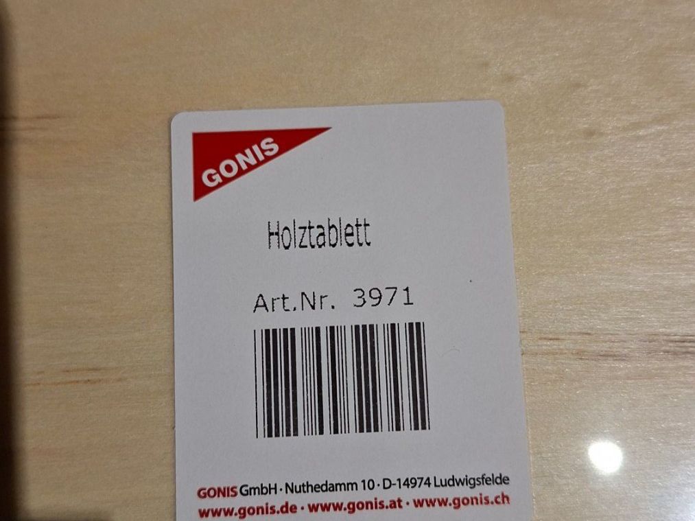 Gonis Kits de loisir créatif: Holztablett – Neuf avec emballage d'origine à Bretzwil par eri_2gck 1