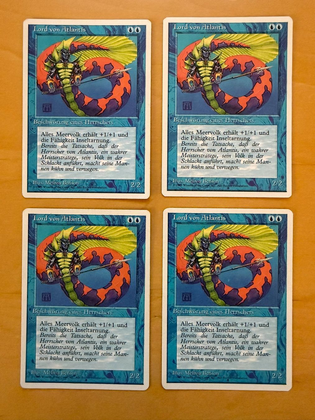 Magic The Gathering Carte collezionabili: 4x Lord von Atlantis // 4th Edition // Magic – Usato da Binz venduto da Tempelritter