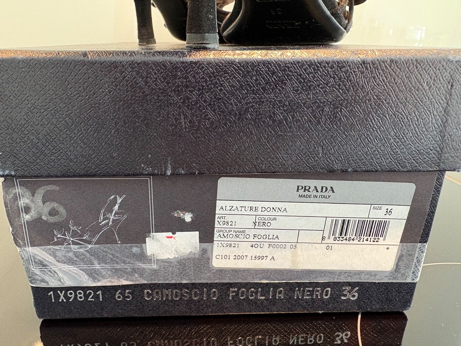 Prada Scarpe da donna: Prada Sandalen, schwarz, Gr. 36 – Usato da Kilchberg venduto da boudoir076 8