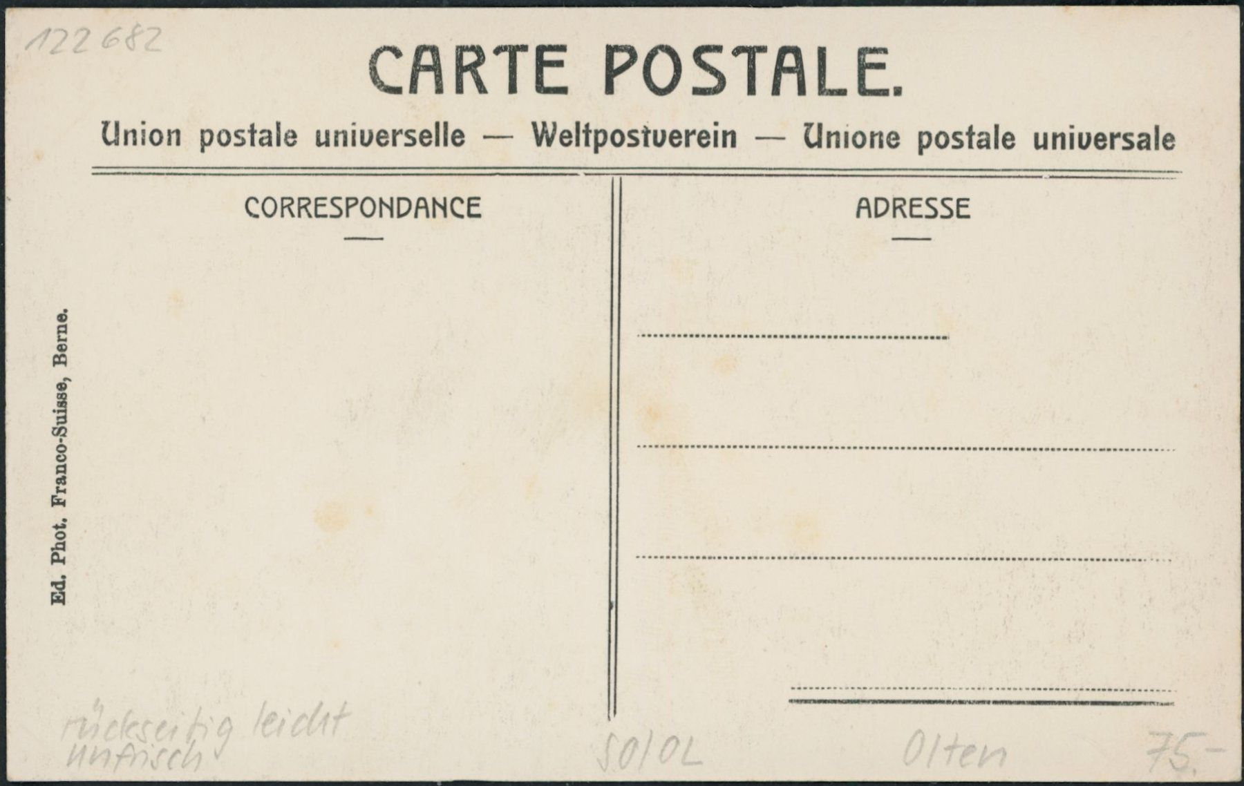 Cartoline postali: SO Olten – Nuovo (secondo la descrizione) da Schindellegi venduto da leecollect 1