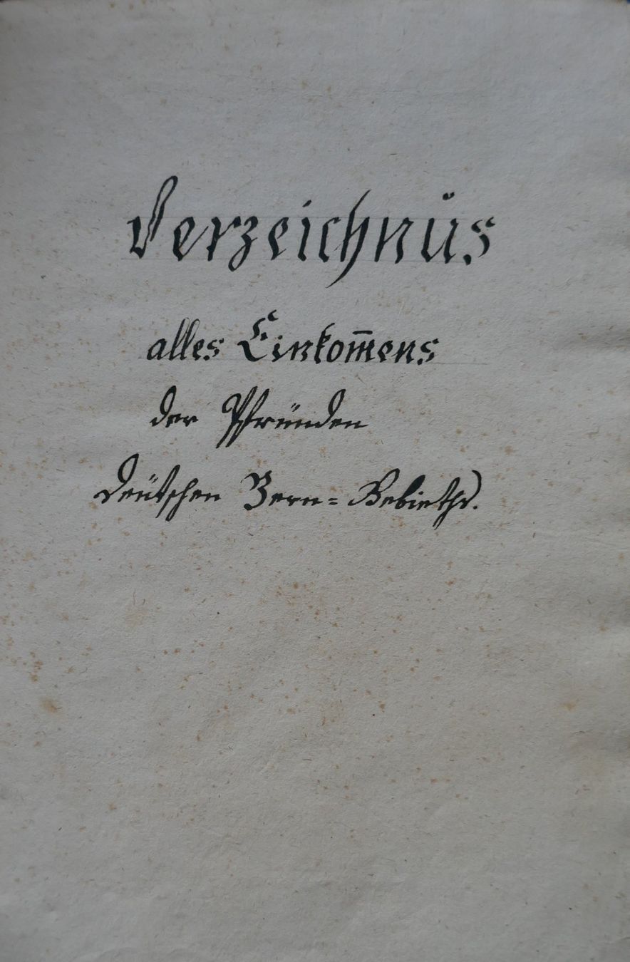 Bücher: Verzeichnus alles Einkommens der Pfründen – Gebraucht aus Gwatt (Thun) von seeblick98 2