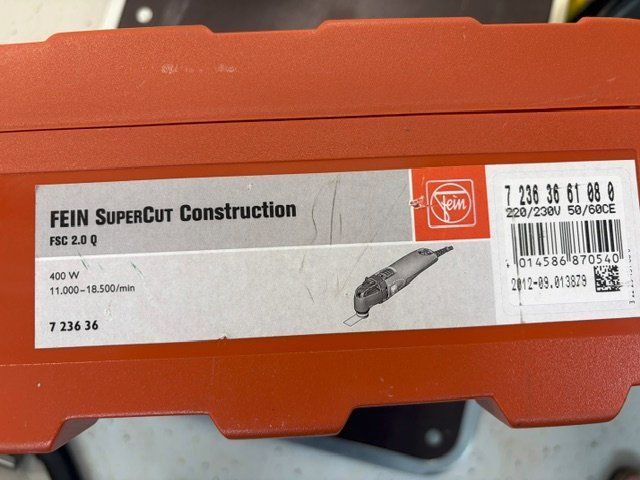Fein Seghe: Fein SuperCut Construction FSC 2.0 Q Multitool 400 W – Usato da siebnen venduto da gui_7khq 4