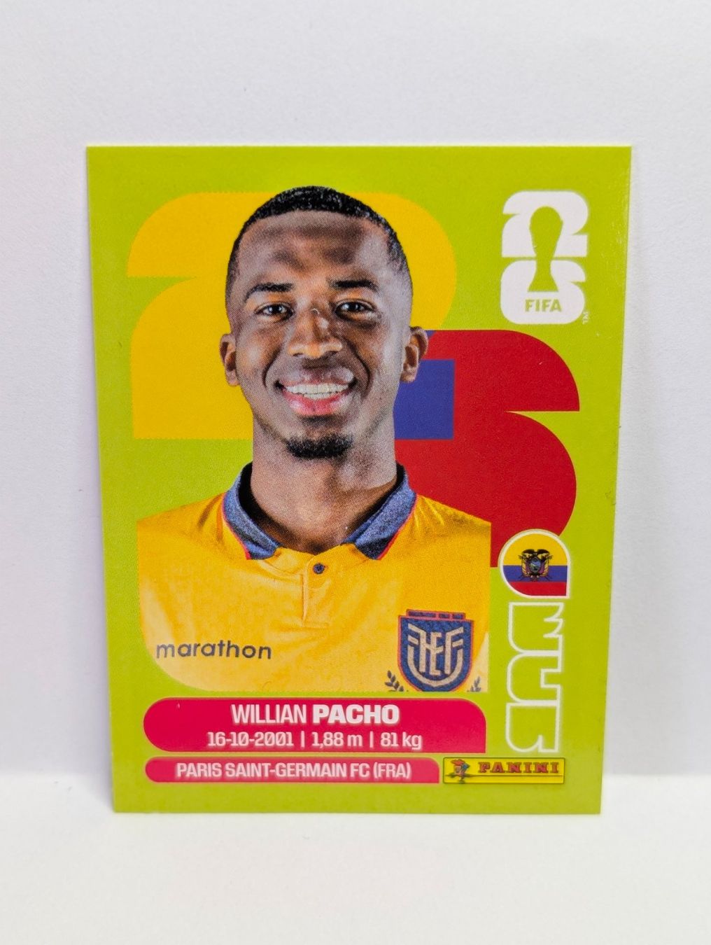 Panini Carte collezionabili: Panini WM 2026 - ECU 6 - Willian PACHO - ECUADOR – Nuovo (secondo la descrizione) da Founex venduto da amel89