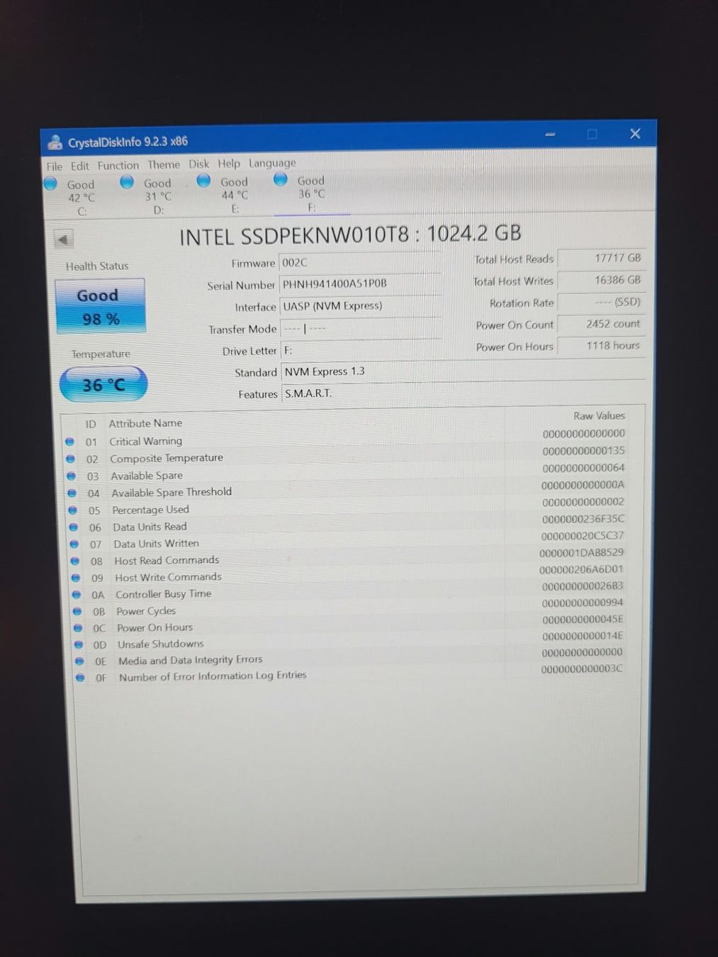 Intel Dischi rigidi: Intel 660P 1TB SSD m.2 NVME – Usato da Unterengstringen venduto da CyberCore 1