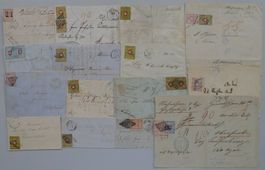 1850-1854, 15 Rayonbriefe, teils tolle Frankaturen, günstig!