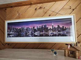 New York Bild mit Glasbilderrahmen