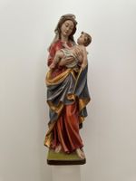 Einzigartige Holzfigur – Madonna mit Jesuskind – Handarbeit