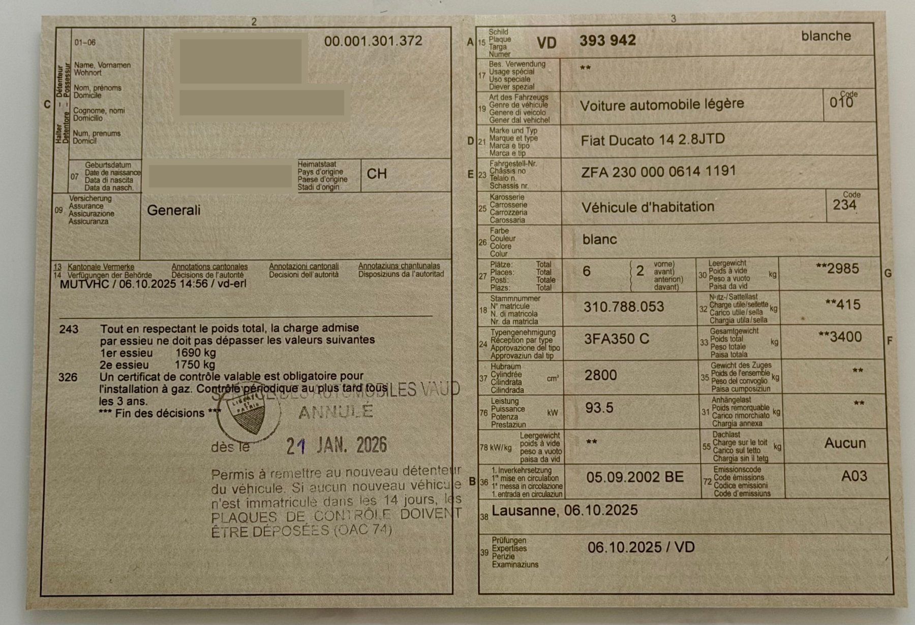 Bürstner Veicoli da campeggio: Camping car BÜRSTNER A 535 - 2 Active – Usato da Savigny venduto da studiocartepostale 4