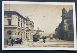 Winterthur. Bahnhofplatz, Strassenbahn. Tram/ ca. 1930