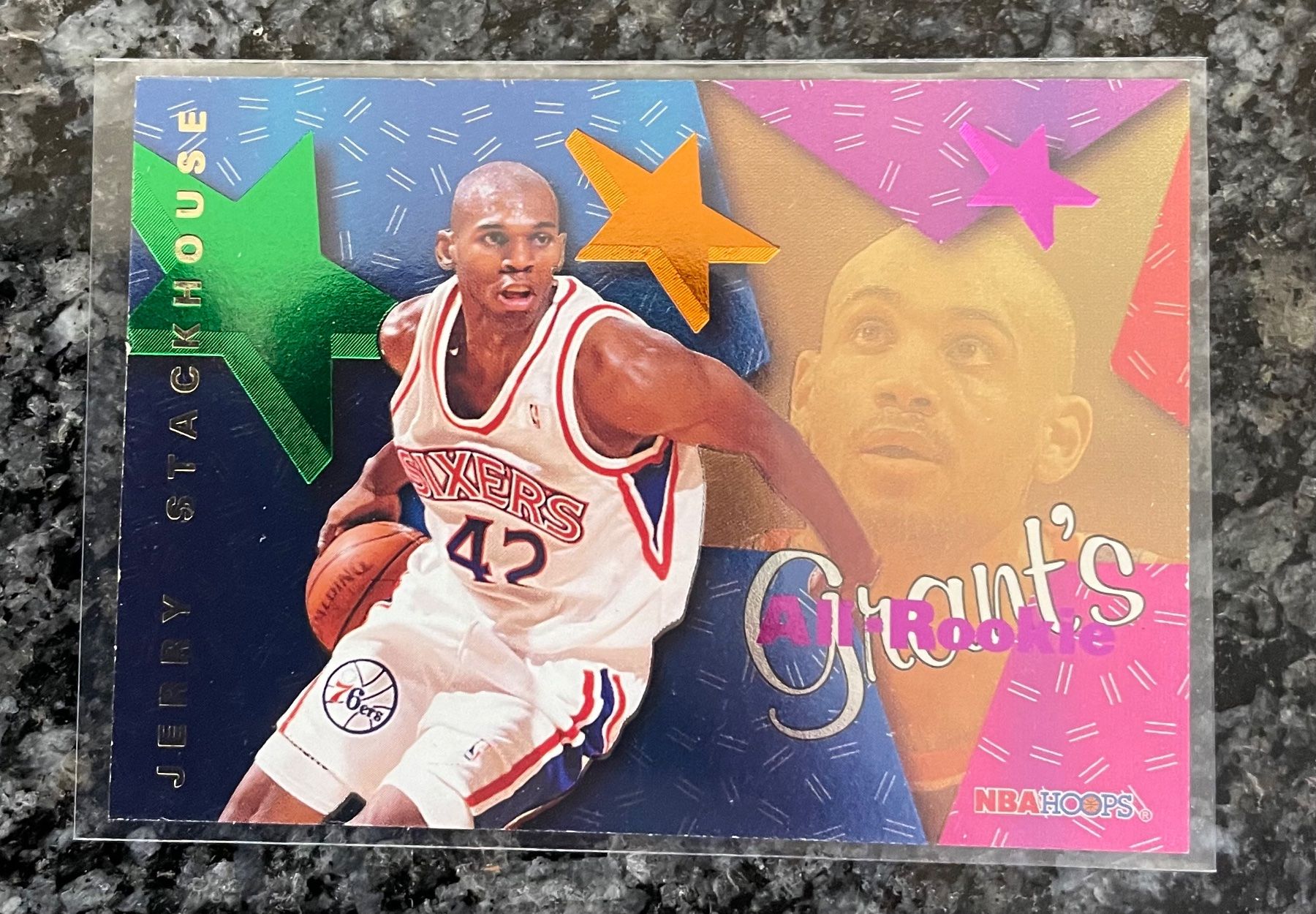 Nba Carte collezionabili: NBA Jerry Stackhouse Grants All Rookie Team – Nuovo (secondo la descrizione) da Muttenz venduto da joba23