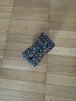 Bracciale vintage argento con strass azzurri - chic!
