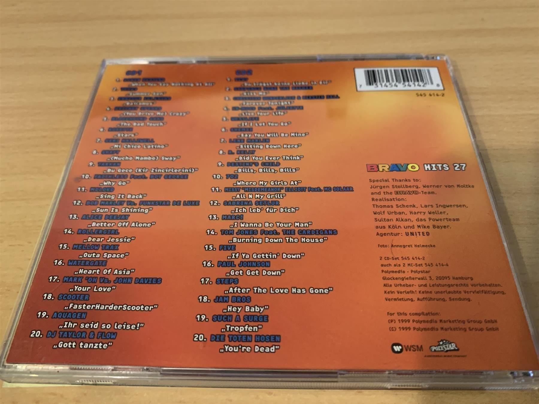 CD: Various – Bravo Hits 27 - 2 CD – Usato da Rikon im Tösstal venduto da Alpenmutz 1