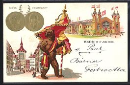 Präge-AK Bern, Sängerfest 1899, Münze