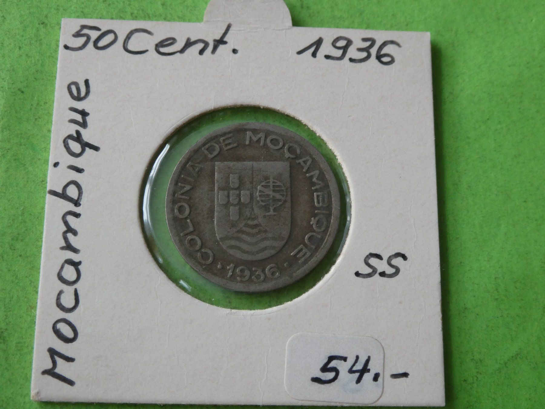 Tutti le monete: Mocambique 1936,  50 Centavos – Usato da Hinterforst venduto da Rohusri