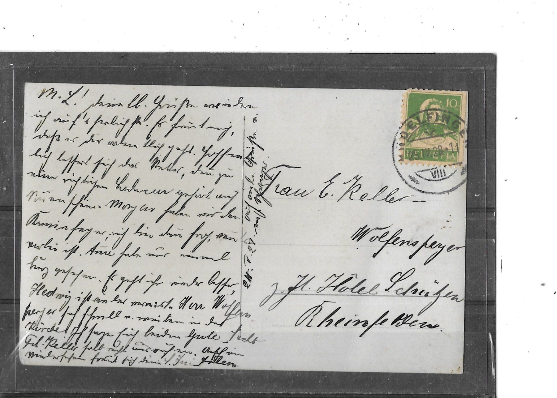 Cartoline postali: ZH Andelfingen 1928 – Usato da Schocherswil venduto da Wilare 1